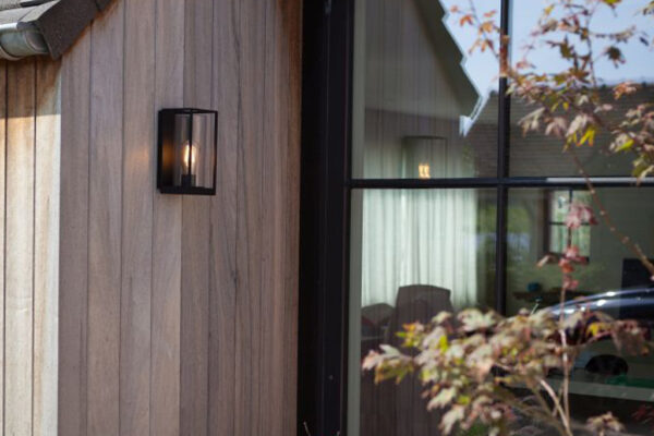 Lutec Flair Half Φωτιστικό Τοίχου Εξωτερικού Χώρου Μαύρο E27 IP44 – 5288803012