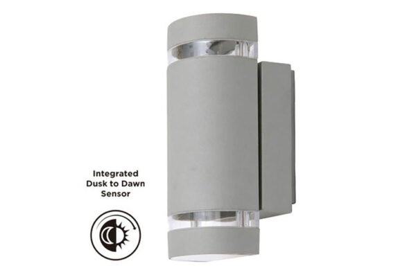 Lutec Focus Επιτοίχιο Φωτιστικό Εξωτερικού Χώρου 1xGu10 Ασημί IP44  – 5604023112