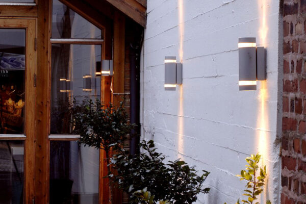 Lutec Focus Επιτοίχιο Φωτιστικό Εξωτερικού Χώρου 1xGu10 Σκούρο Γκρι IP44  – 5604023118