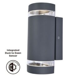 Lutec Focus Επιτοίχιο Φωτιστικό Εξωτερικού Χώρου 1xGu10 Σκούρο Γκρι IP44  – 5604023118