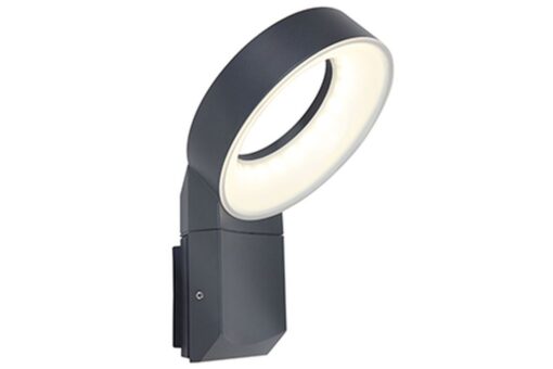 Lutec Meridian  Small Φωτιστικό Τοίχου Εξωτερικού Χώρου Σκούρο Γκρι LED 800lm 3000K IP54 – 5616302118