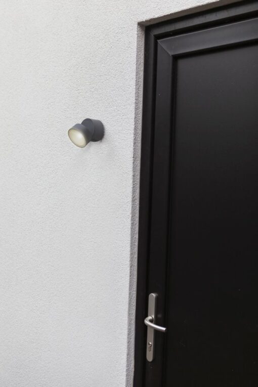Lutec Trumpet Φωτιστικό Τοίχου Εξωτερικού Χώρου Σκούρο Γκρι LED 600lm 4000K IP54 – 5626101125