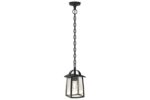 Lutec Kelsey Εξωτερικού Χώρου Pendant  E27 Μαύρο Clear Glass E27 IP44  – 6273601012
