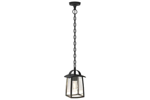 Lutec Kelsey Εξωτερικού Χώρου Pendant  E27 Μαύρο Clear Glass E27 IP44  – 6273601012