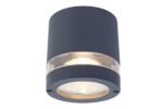 Lutec Focus Round Τοίχου Εξωτερικού Χώρου Gu10  Σκούρο Γκρι IP44 – 6304201118