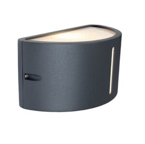 Lutec Bonn Φωτιστικό Τοίχου Εξωτερικού Χώρου Up&Down E27 Σκούρο Γκρι IP54 – 6330401118