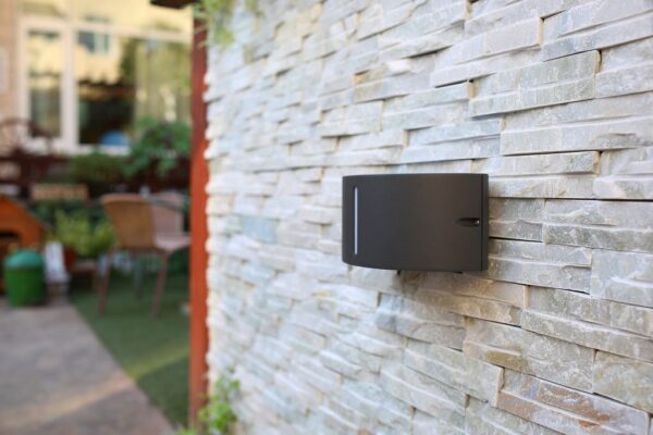 Lutec Bonn Φωτιστικό Τοίχου Εξωτερικού Χώρου Up&Down E27 Σκούρο Γκρι IP54 – 6330401118