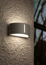 Lutec Bonn Φωτιστικό Τοίχου Εξωτερικού Χώρου Up&Down Inox E27 IP44 – 6330402001
