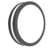 Lutec Titan Round Medium Φωτιστικό Τοίχου και Οροφής Εξωτερικού Χώρου E27 Σκούρο Γκρι IP54 – 6336201118