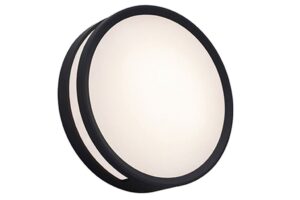 Lutec Rola Φωτιστικό Οροφής Εξωτερικού Χώρου Led Μαύρου Χρώματος LED 800lm 3000K IP54 – 6382201012