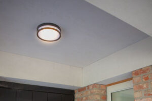 Lutec Rola Φωτιστικό Οροφής Εξωτερικού Χώρου Led Μαύρου Χρώματος LED 800lm 3000K IP54 – 6382201012