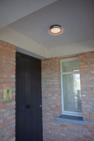 Lutec Rola Φωτιστικό Οροφής Εξωτερικού Χώρου Σκούρου Γκρι Χρώματος LED 800lm 3000K IP54 – 6382201118