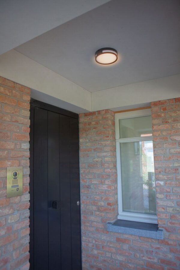 Lutec Rola Φωτιστικό Οροφής Εξωτερικού Χώρου Σκούρου Γκρι Χρώματος LED 800lm 3000K IP54 – 6382201118