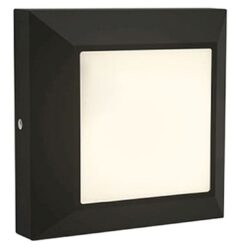 Lutec Helena Square Frame Εξωτερικού Χώρου Led Φωτιστικό Τοίχου/Recess   Μαύρο LED   200 lm IP54 3000K – 6402105012
