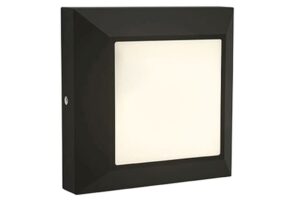 Lutec Helena Square Frame Εξωτερικού Χώρου Led Φωτιστικό Τοίχου/Recess   Μαύρο LED   200 lm IP54 3000K – 6402105012