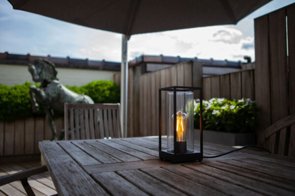 Lutec Flair Φορητό Φωτιστικό Εξωτερικού Χώρου Μαύρου Χρώματος  1xE27 IP44 – 6588801012