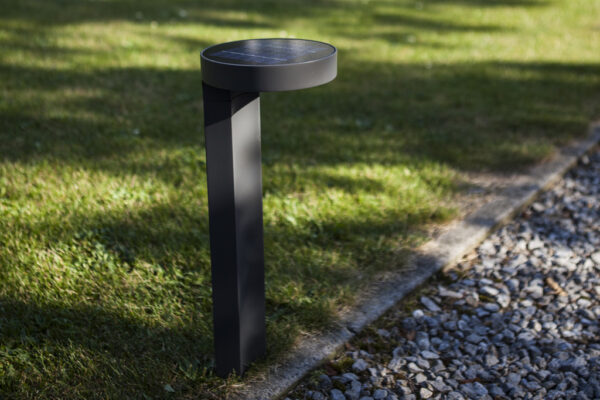 Lutec Diso Ηλιακή Κολώνα Κήπου Σκούρο Γκρι Χρώμα LED Dimmable 200lm 4000K IP44 – 6906703335