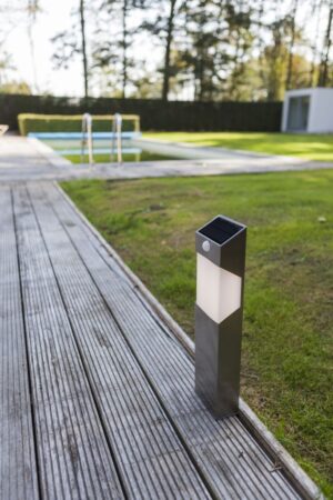 Lutec Solstel Φωτιστικό Κολωνάκι Κήπου Inox LED Dimmable 150lm 4000K IP44 – 6907903001