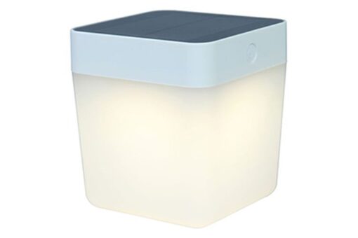 Lutec Table Cube Φορητό Επιτραπέζιο Ηλιακό Φωτιστικό Λευκού Χρώματος LED Dimmable 100lm 3000K IP44 – 6908001331