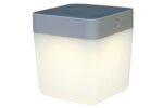 Lutec Table Φορητό Επιτραπέζιο Φωτιστικό Cube Ηλιακό Ασημί Χρώματος LED Dimmable 100lm 3000K Dimmable IP44 – 6908001337