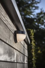 Lutec Bubble Επιτοίχιο Φωτιστικό Εξωτερικού Χώρου Inox Ηλιακό Με Ανιχνευτή Κίνησης LED Dimmable 200lm 4000K IP44 – 6908701001