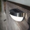 Lutec Bubble Επιτοίχιο Φωτιστικό Εξωτερικού Χώρου Inox Ηλιακό Με Ανιχνευτή Κίνησης LED Dimmable 200lm 4000K IP44 – 6908701001