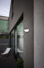 Lutec Bubble Επιτοίχιο Φωτιστικό Εξωτερικού Χώρου Inox Ηλιακό Με Ανιχνευτή Κίνησης LED Dimmable 200lm 4000K IP44 – 6908701001