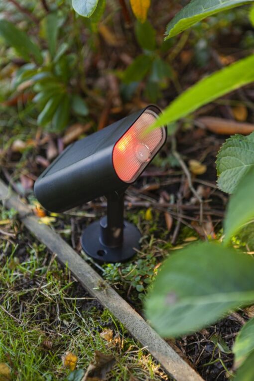 Lutec Ginbo Ηλιακό Φωτιστικό Σποτ Κήπου Led Με Ανιχνευτή Κίνησης Μαύρου Χρώματος Connect LED Dimmable 600lm 2700K-6500K RGB ΙP44 – 6938405330