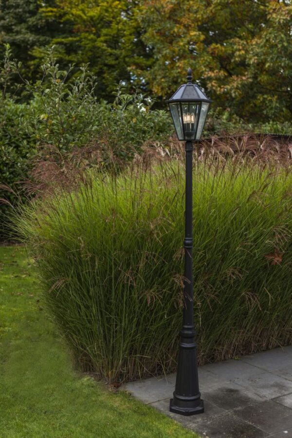 Lutec London Ηλιακό Φωτιστικό Κολώνα Μαύρου Χρώματος E12 Dimmable 300lm 2700K IP44 – 6951301189