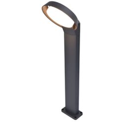 Lutec Polo Κολωνάκι Κήπου Σκούρου Γκρι Χρώματος LED 15W 1000lm 3000K IP54 – 7105701118