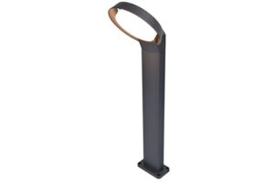 Lutec Polo Κολωνάκι Κήπου Σκούρου Γκρι Χρώματος LED 15W 1000lm 3000K IP54 – 7105701118