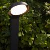 Lutec Polo Κολωνάκι Κήπου Σκούρου Γκρι Χρώματος LED 15W 1000lm 3000K IP54 – 7105701118