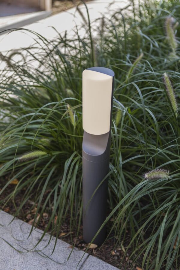 Lutec Bati Κολωνάκι Κήπου Post  Σκούρο Γκρι LED 1100lm 4000K IP44 – 7188601125