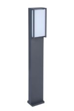 Lutec Pano Κολωνάκι κήπου Bollard Σκούρο Γκρι Χρώμα LED 1200lm 3000Κ 17,3W IP54 – 7289001118