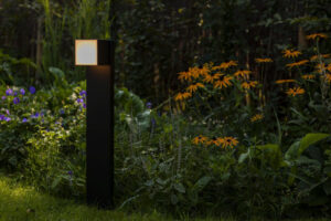 Lutec Cuba Κολωνάκι Κήπου Bollard Μαύρου Χρώματος LED 600lm 3000K IP54 – 7193802012