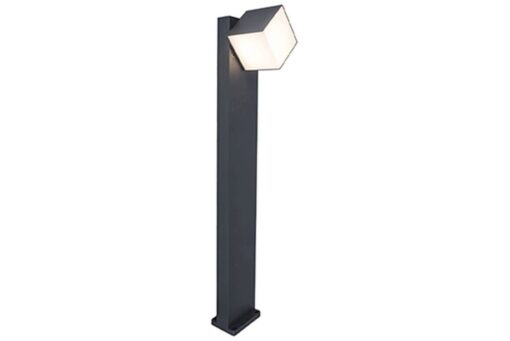 Lutec Cuba Κολωνάκι Κήπου Led Bollard Περιστρεφόμενο Σκούρο Γκρι LED 600lm 3000K IP54 – 7193802118