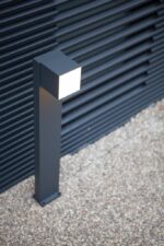 Lutec Cuba Κολωνάκι Κήπου Led Bollard Περιστρεφόμενο Σκούρο Γκρι LED 600lm 3000K IP54 – 7193802118