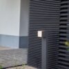Lutec Cuba Κολωνάκι Κήπου Led Bollard Περιστρεφόμενο Σκούρο Γκρι LED 600lm 3000K IP54 – 7193802118
