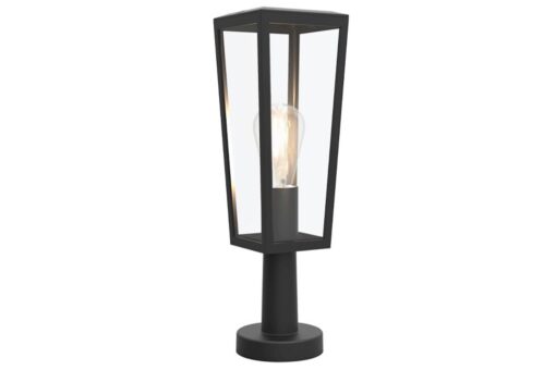 Lutec Pine Φωτιστικό Φαναράκι Εξωτερικού Χώρου 1xE27 Μαύρου Χρώματος IP44 – 7196601012