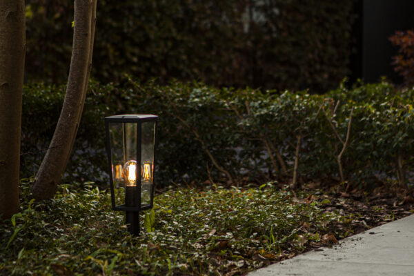 Lutec Pine Φωτιστικό Φαναράκι Εξωτερικού Χώρου 1xE27 Μαύρου Χρώματος IP44 – 7196601012