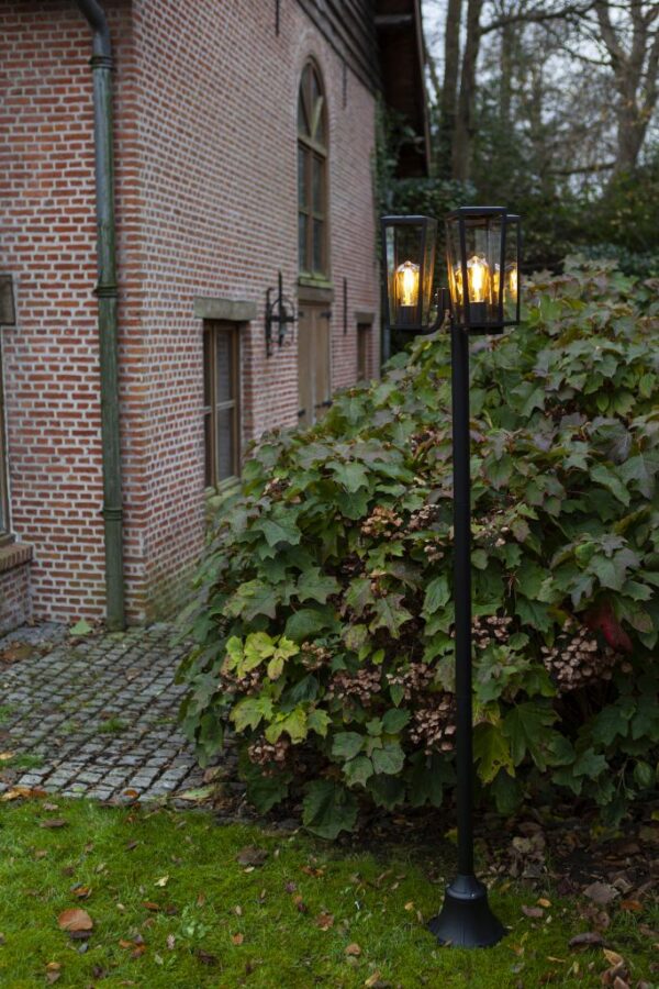 Lutec Pine Κολώνα Εξωτερικού Χώρου Big Post E27 Μαύρου Χρώματος IP44 – 7196603012