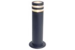 Lutec Focus Φωτιστικό Κολωνάκι Κήπου Round Post Gu10 Σκούρο Γκρι Χρώμα IP44 – 7204803118