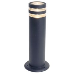 Lutec Focus Φωτιστικό Κολωνάκι Κήπου Round Post Gu10 Σκούρο Γκρι Χρώμα IP44 – 7204803118