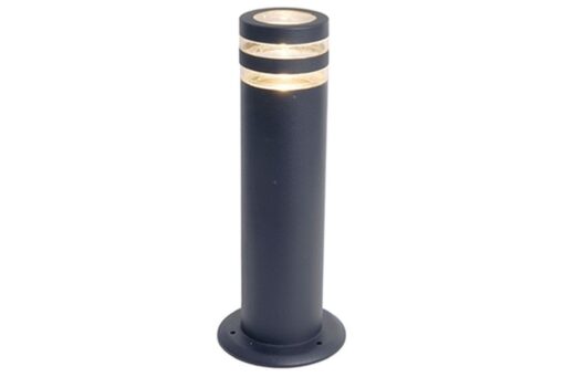 Lutec Focus Φωτιστικό Κολωνάκι Κήπου Round Post Gu10 Σκούρο Γκρι Χρώμα IP44 – 7204803118