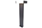 Lutec Conroy Κολωνάκι Κήπου  Bollard Σκούρο Γκρι Περιστρεφόμενο LED Dimmable 17,8W 1200lm 3000K IP54  – 7207001118