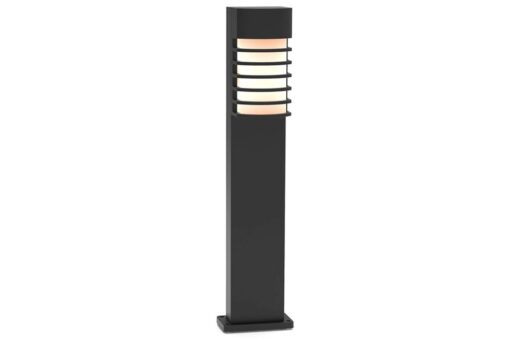 Lutec Fulton Κολωνάκι κήπου  Bollard E27 Μαύρου Χρώματος IP44 – 7207601012