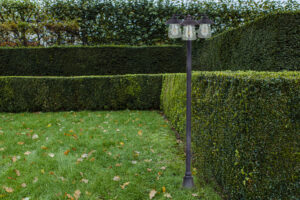 Lutec Cate Φωτιστική κολώνα Εξωτερικού Χώρου 3xE27 Μαύρο Χρώμα IP44 – 7264230213