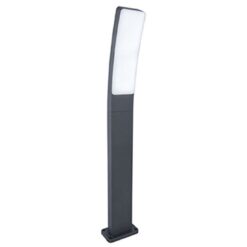 Lutec Kira Κολωνάκι Κήπου Bollard Σκούρο Γκρι Χρώμα 4000K LED 1200lm 4000K IP54 – 7288902118
