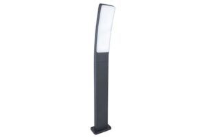 Lutec Kira Κολωνάκι Κήπου Bollard Σκούρο Γκρι Χρώμα 4000K LED 1200lm 4000K IP54 – 7288902118