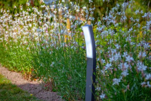 Lutec Kira Κολωνάκι Κήπου Bollard Σκούρο Γκρι Χρώμα 4000K LED 1200lm 4000K IP54 – 7288902118